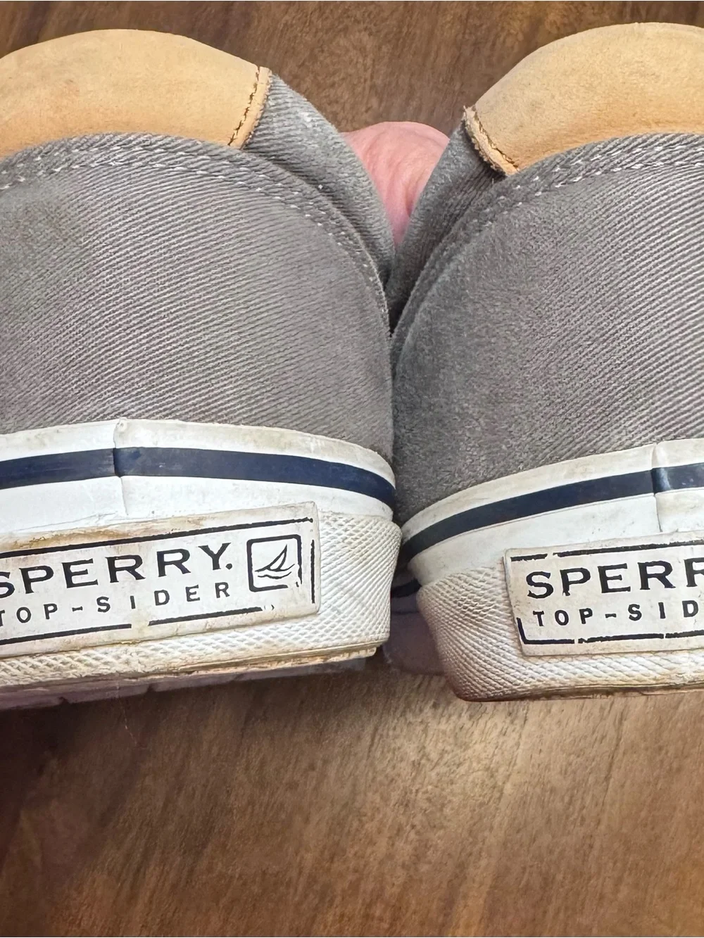 Sperry Top-Sider Mens 13M Gray Canvas Sneakers Deck Boat Shoes Lace Up-0150
